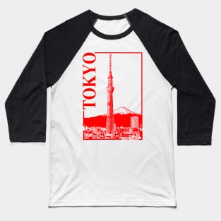 Tokyo - SkyTree Baseball T-Shirt